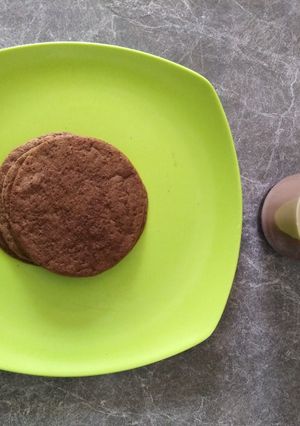 Foto resep Pancake Oat Cokelat Pisang Menu Diet