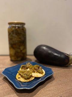 Una foto de Berenjenas en escabeche a la Puli