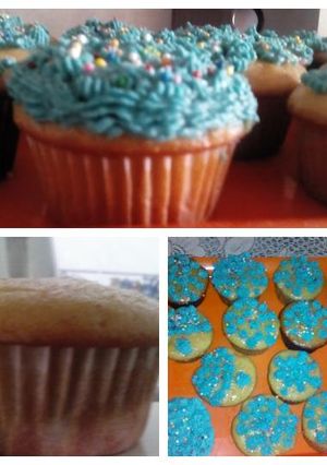 Una foto de Cupcake de yogur