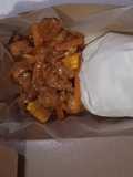 Nasi Ayam Popcorn saus asam manis pedas
