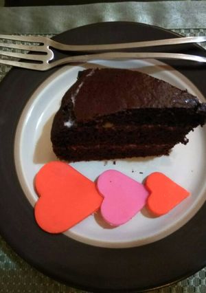 A picture of One bowl chocolate cake.