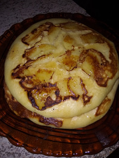 Una foto de Hotcakes con manzana y canela