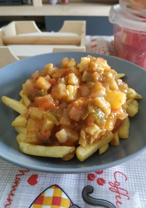 Una foto de Pisto de verduras 🍅🥒🍆🧅🌶️