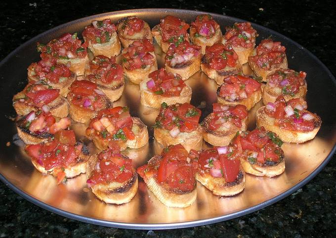 Steps to Make Favorite Fresh Tomato Bruschetta