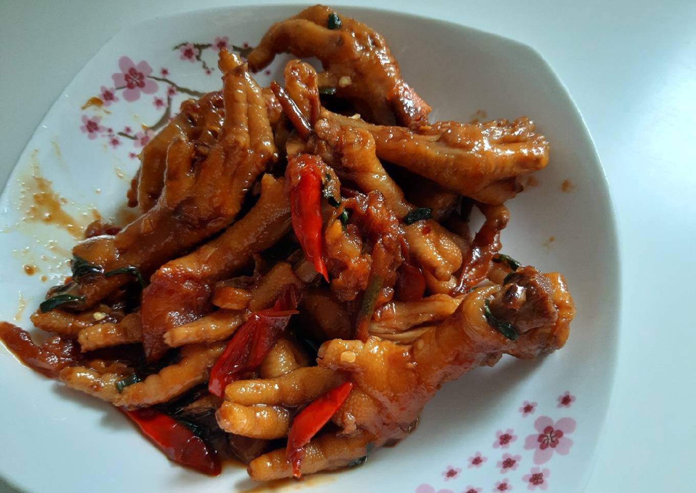 Ceker kecap pedas