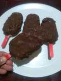 Paletas tipo Magnum con almendras