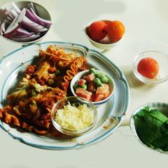 Multi layered Aromatic flavorful and Healthy Lasagna A picture of Multi layered Aromatic flavorful and Healthy Lasagna.
