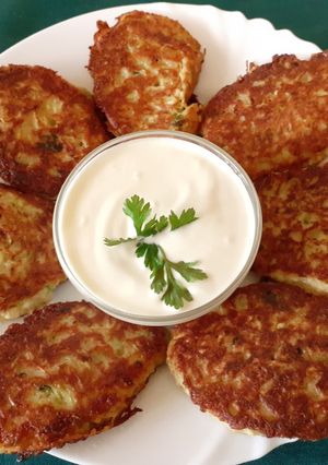 Zabpelyhes cukkini tócsni recept fotója