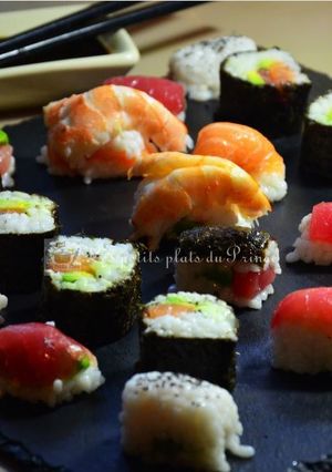 Une photo de Sushis  express en bac à glaçons