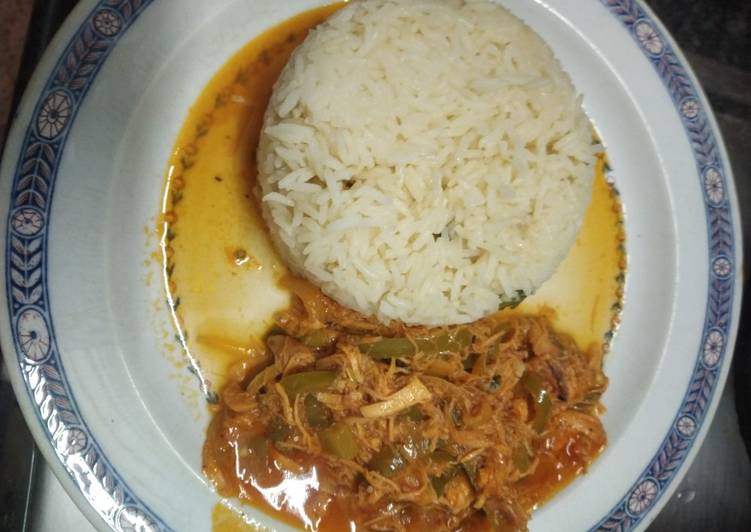 Recipe of Homemade Spanish chicken with browned rice