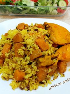 عکسی از دستور کدو پلو مازندرانی 🎃 (کئی پلا)