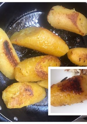 Una foto de Platanito maduro en mantequilla