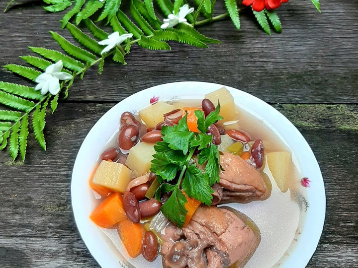 Langkah Mudah untuk Membuat Sup Kacang Merah Ayam Kampung Anti Gagal