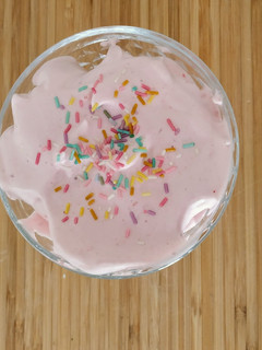 Una foto de Mousse de fresa (Thermomix TM6)