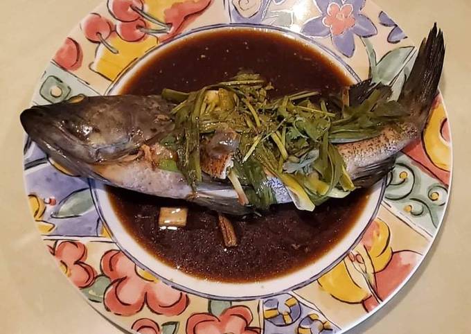 Steamed Grouper (Simple way)