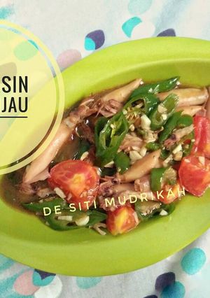 Foto resep Cumi asin cabe hijau