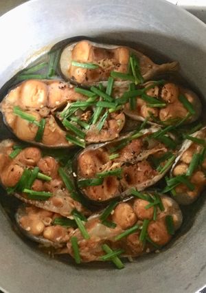 Hình của món Cá tra kho.