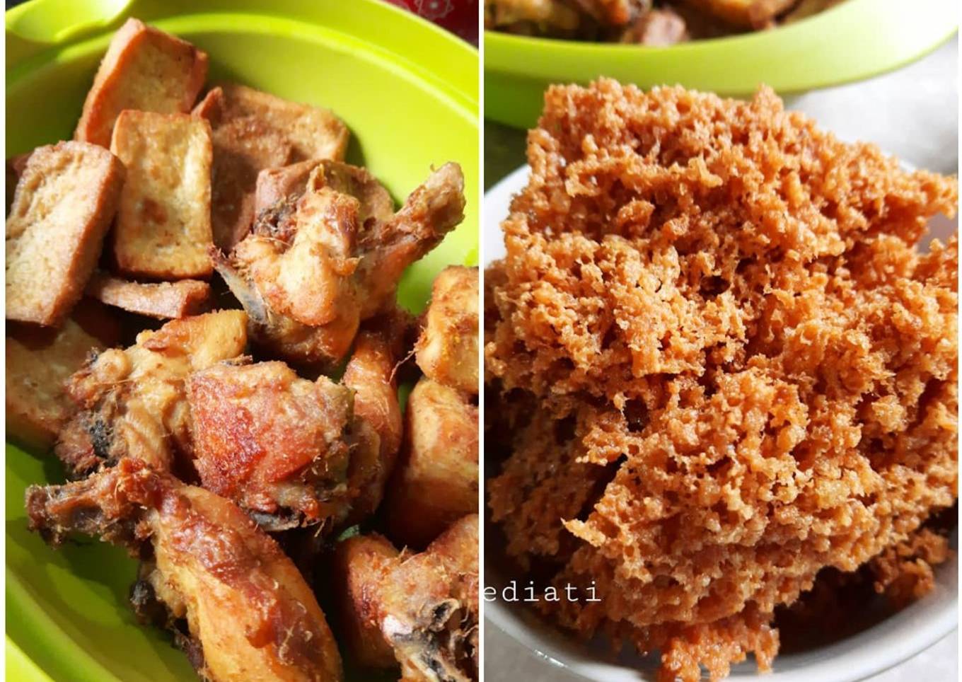 Resep 166. Ayam goreng kremes dan tahu goreng bumbu ungkep, Bisa
Manjain Lidah