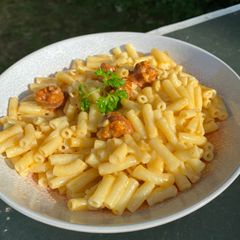A picture of Chorizo macaroni.