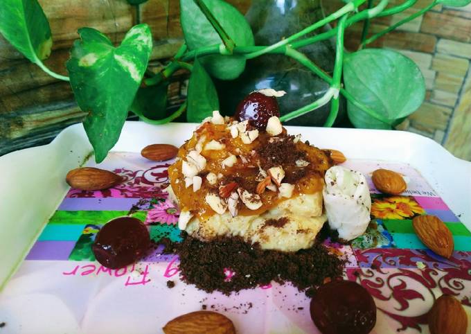 Recipe of Thomas Keller Choco Mango custard layers ice cream🍨🍧 😋