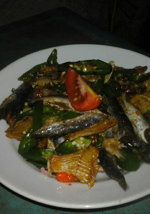 Foto resep Ikan kering tawar,tumis cabe hijau