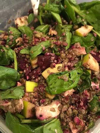 Easy Steps Make Recipes Lentil, Goats cheese and Beetroot salad the Can Spoil the Tongue Appealing.