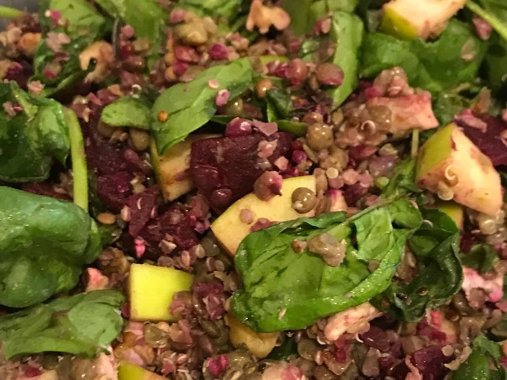 Easy Steps to Make|Recipe} Lentil, Goats cheese and Beetroot salad Anti-Fail