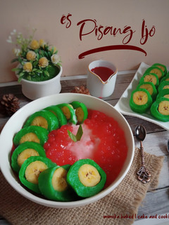 Foto resep Es pisang ijo