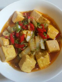 Foto resep Tumis Sawi Putih Tahu Kuning#