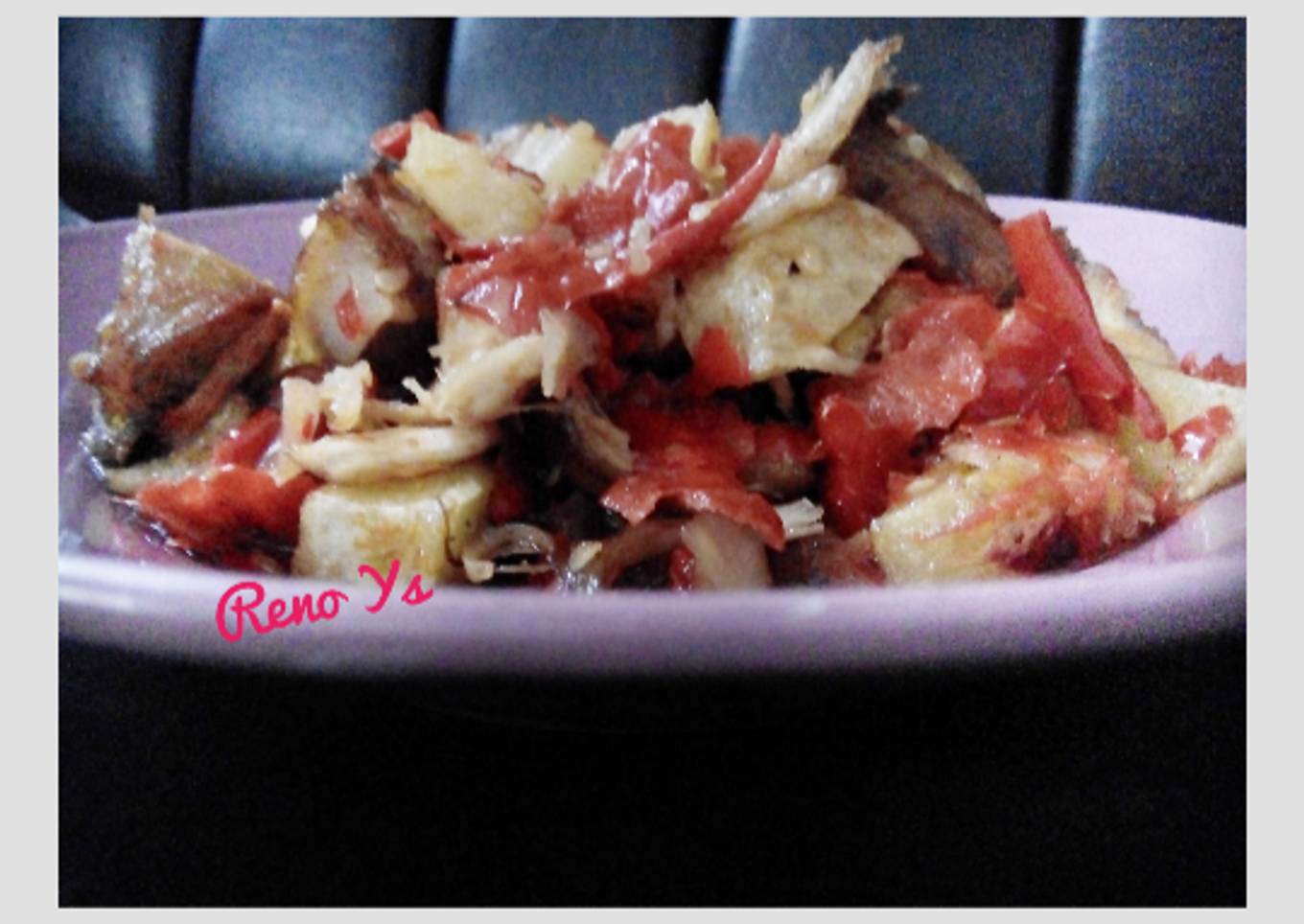 Balado ayam campur kentang