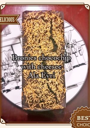 Foto resep Bronies Chocochip Panggang Keju