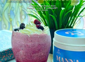 Gambar Al-Manna Mulberry Milkshake (Arabic Gum Probiotic Drink)