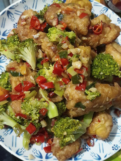 Foto resep Brokoli ayam tahu bumbu cabe garam
