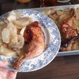 Asado de muslos de pollo