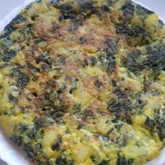 Una foto de Tortilla de espinacas