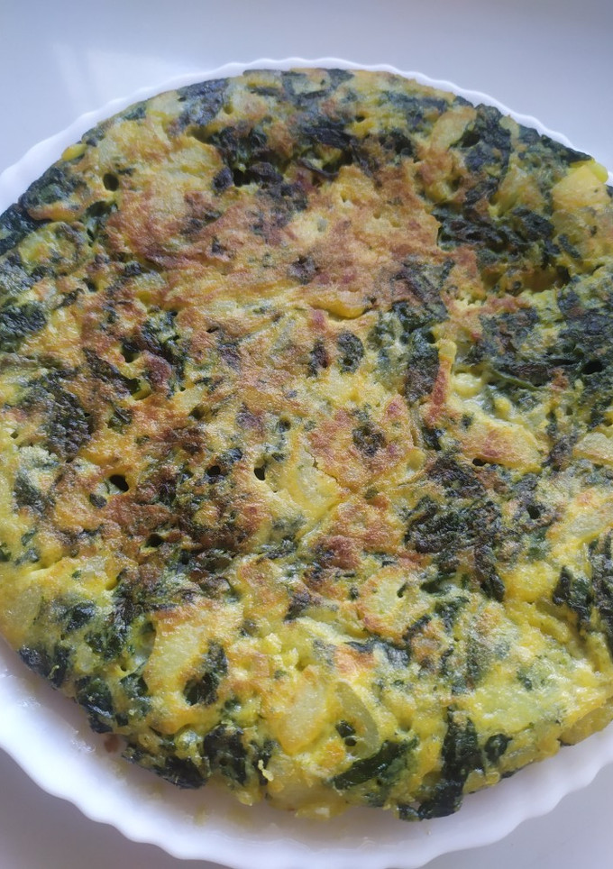 Una foto de Tortilla de espinacas