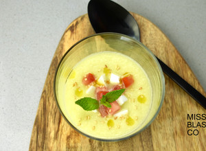 Foto principal de Sopa fría de pepino sin lácteos