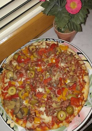 صورة لوصفة بيتزا طيبه