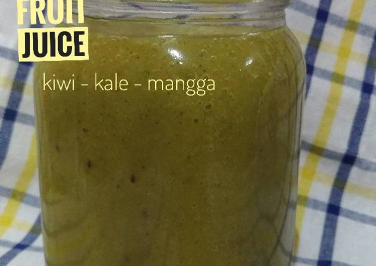 Langkah Mudah untuk Menyiapkan Jus KKM : Kiwi Kale Mangga yang Lezat Sekali