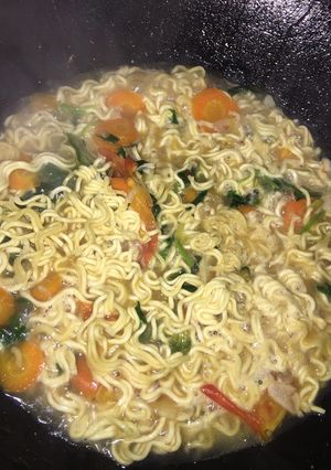 Foto resep Mie kuah sayur
