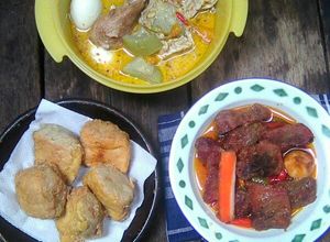 Foto resep Lodeh labu telor,tempe,ayam kampung,tahu bakso,asam manis sapi