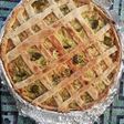 Tarta frola de pollo, brócoli y puerro