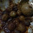 Krengsengan daging telur kentang