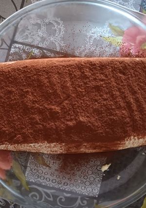 Une photo de Buche tiramisu