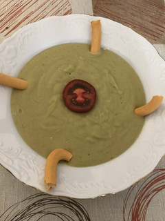 Una foto de Crema de judías verdes y patata