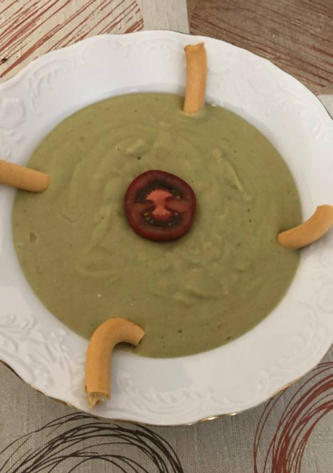 Una foto de Crema de judías verdes y patata