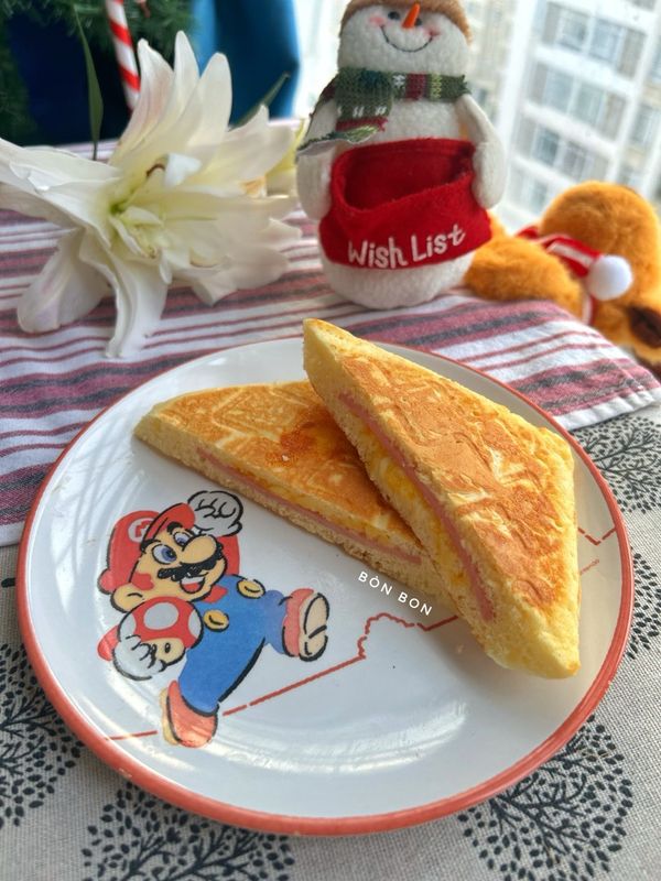 Bánh Hotcake Jambon Phô Mai Ăn Sáng Cho Bé