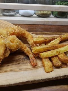 Una foto de Fish and chips o pescado frito sin gluten