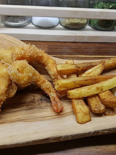 Una foto de Fish and chips o pescado frito sin gluten