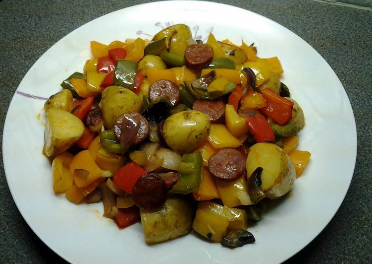 Recipe: Yummy Chorizo &amp; Chilli Roast Potatoes